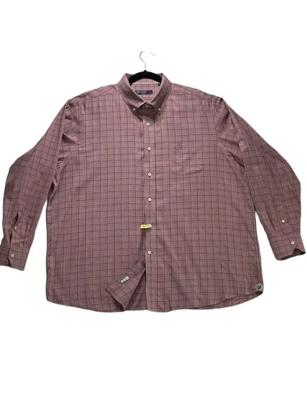 Cremeux Classics XXL Red Plaid 100% Cotton Mens Button-Down Shirt - Picture 2 of 14